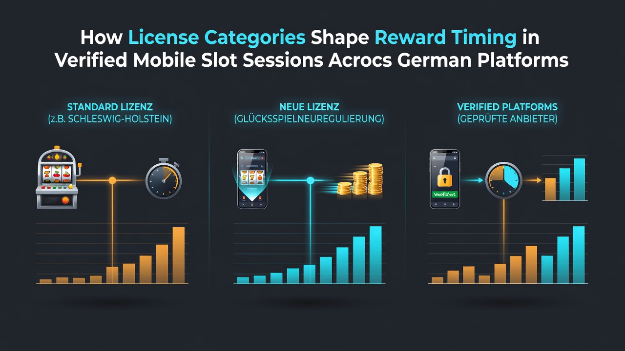 Darstellung von Lizenzkategorien und mobilen Slot-Sessions auf regulierten deutschen Plattformen