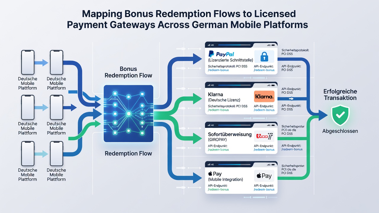 Detaillierte Darstellung der Integration von Bonus-Flows mit lizenzierten Gateways auf mobilen Geräten